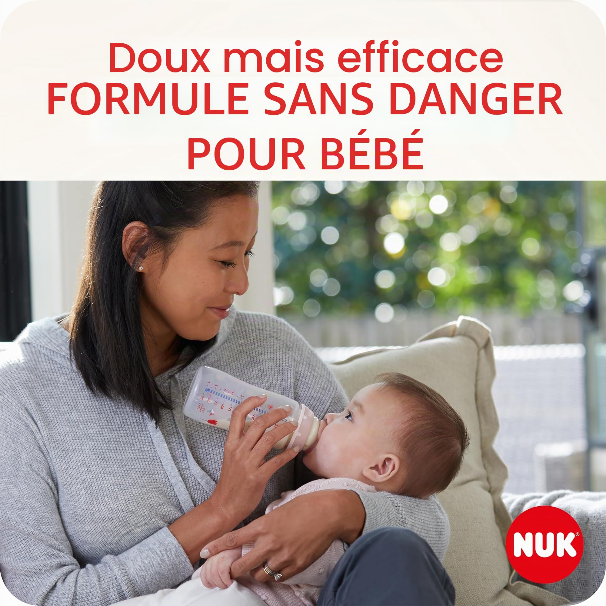 NUK Liquide Nettoyant pour Biberons | Lavage de la Vaisselle Bébé, Sans Parfum et Rinçage Facile | 3 x 500 ml