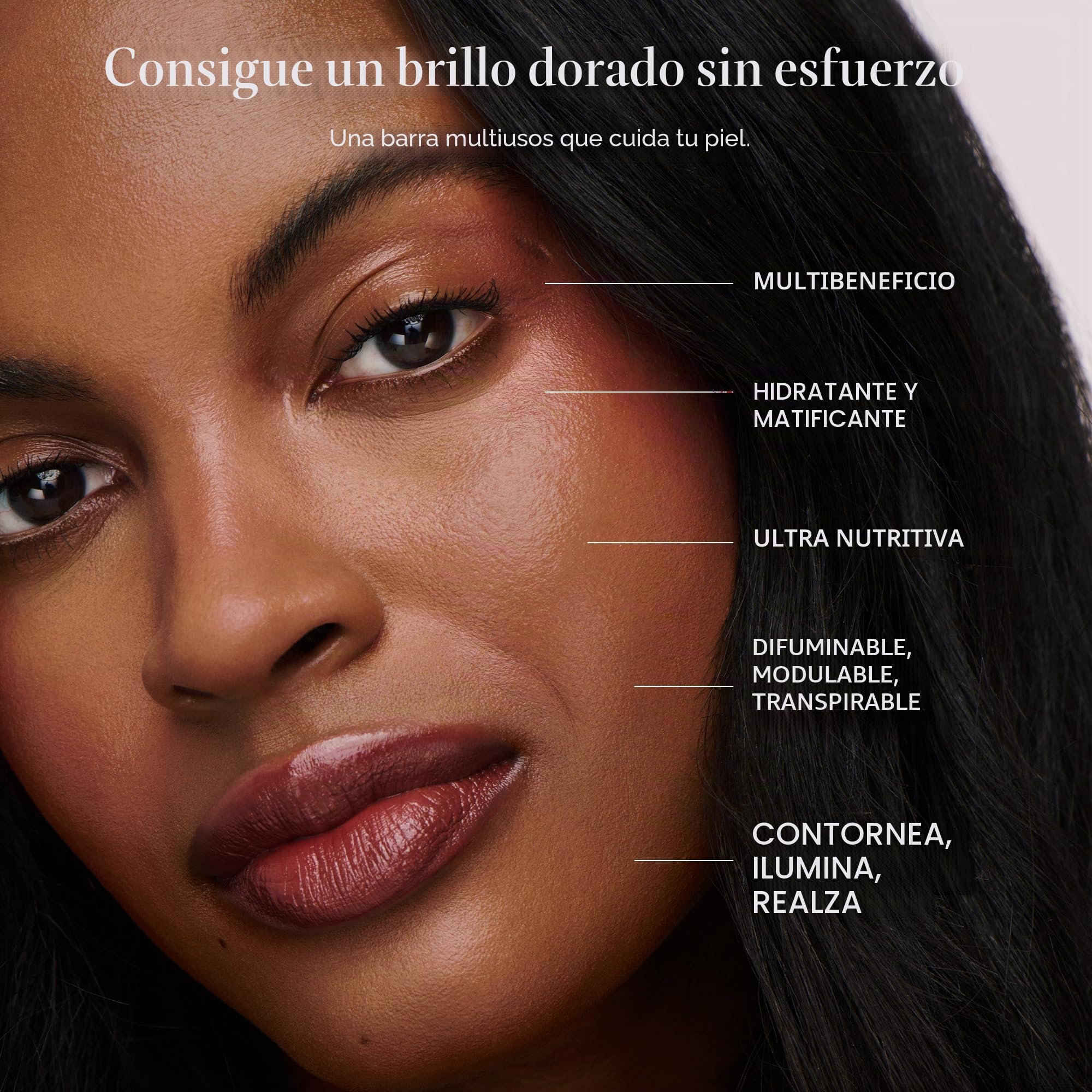 Ogee Barra facial esculpida (cuarzo rosa, rubor rosa), barra de rubor orgánico certificado, multiuso, para mejillas, labios y cara
