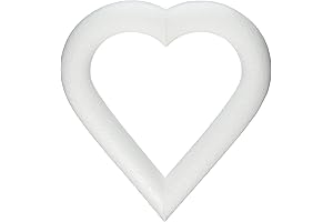 FloraCraft Extruded CraftFōM Heart Wreath for Valentine's Day Decor