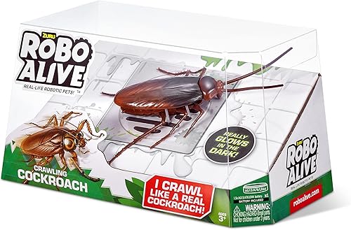 Miniatura 2 de Zuru 38506 ROBO Alive Crawling Cockroach Series 2, varios diseños y colores