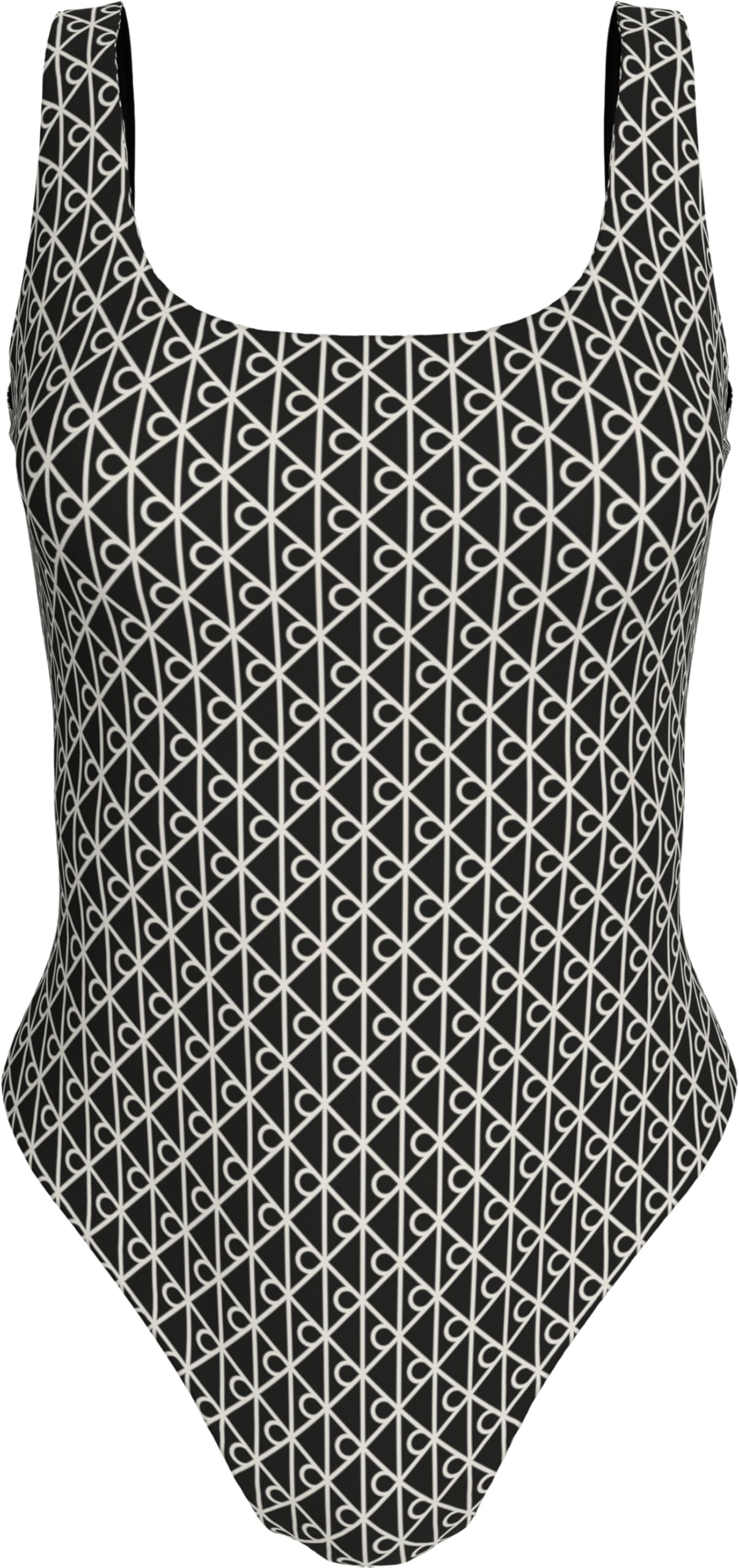 Calvin Klein Scoop Back One Piece Lv00q61205 Trajes de baño Mujer (Pack de 1)