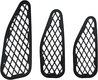 Hood Air Vent Cover Compatible with Toyota FJ Cruiser 2007-2021(3pcs,Black)