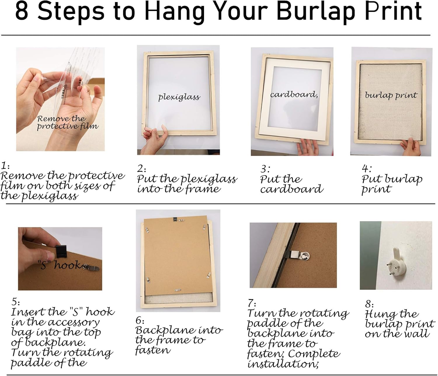 Corfara Gift for Mom - Burlap Print 11" W X 13" H - Birthday Mother's Day Gifts for Mom from Daughter Son, Christmas Gifts