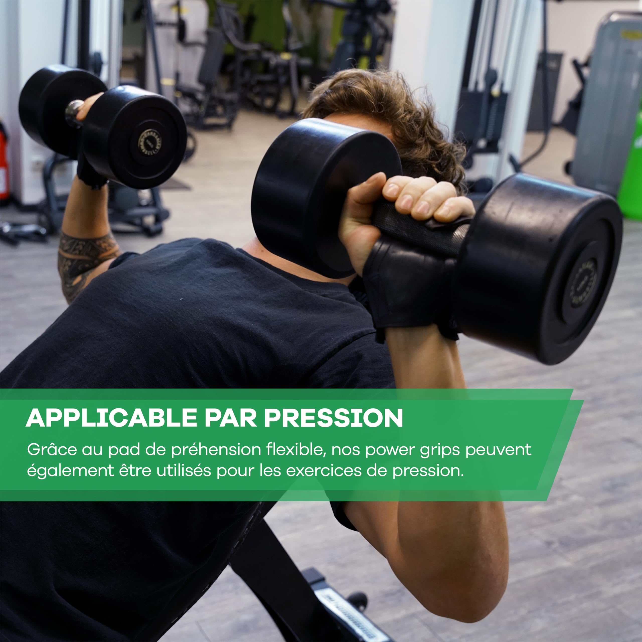 Power Grips pour Musculation – Sangles de tirage résistantes pour Fitness et Levage, idéales pour Sangle Poignet, Straps Homme, Accessoires de Sport, Sangle de Levage et Bandes Musculation
