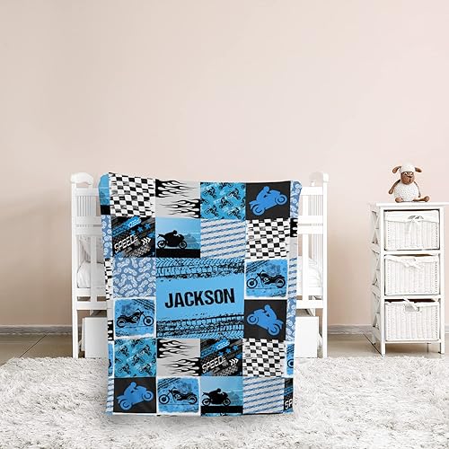 Miniatura 25 de Mantas de bebé personalizadas para niños, manta de motocicleta de bebé, mantas de bebé personalizadas, manta de bebé personalizada, manta de Nombre