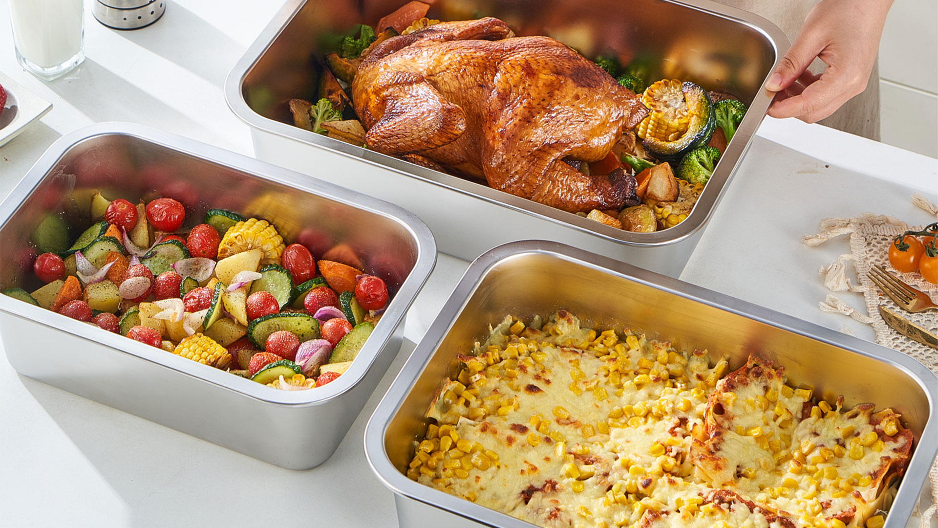 Amazon.com: 4 Inch Extra Deep Lasagna Baking Pan with Lid, 11x14