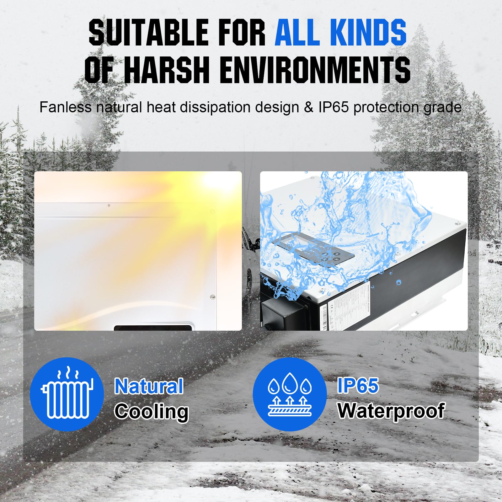 Onduleur Hybride ECO-WORTHY 5000W - Régulateur Solaire MPPT - Pour Maison, Camping-Car Et Autonomie Énergétique