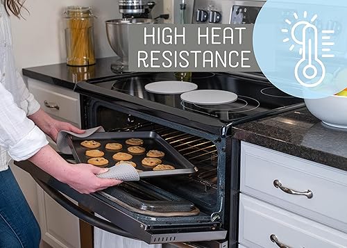 Miniatura 10 de NAT & Jules - Juego de 4 salvamanteles redondos de silicona con patrón de panal de abeja de 7 pulgadas, color morado