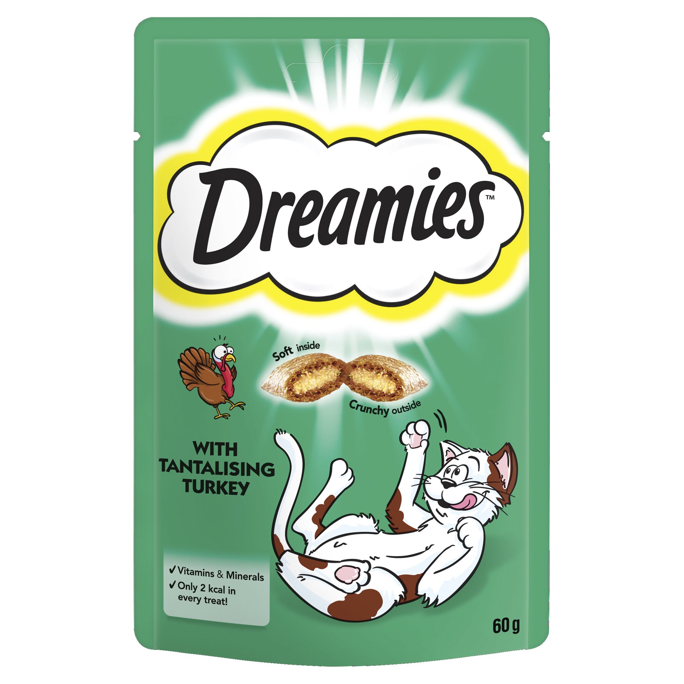 Dreamies Friandises pour chats - Dinde ( Turkey ) - 60g (8 Paquets)