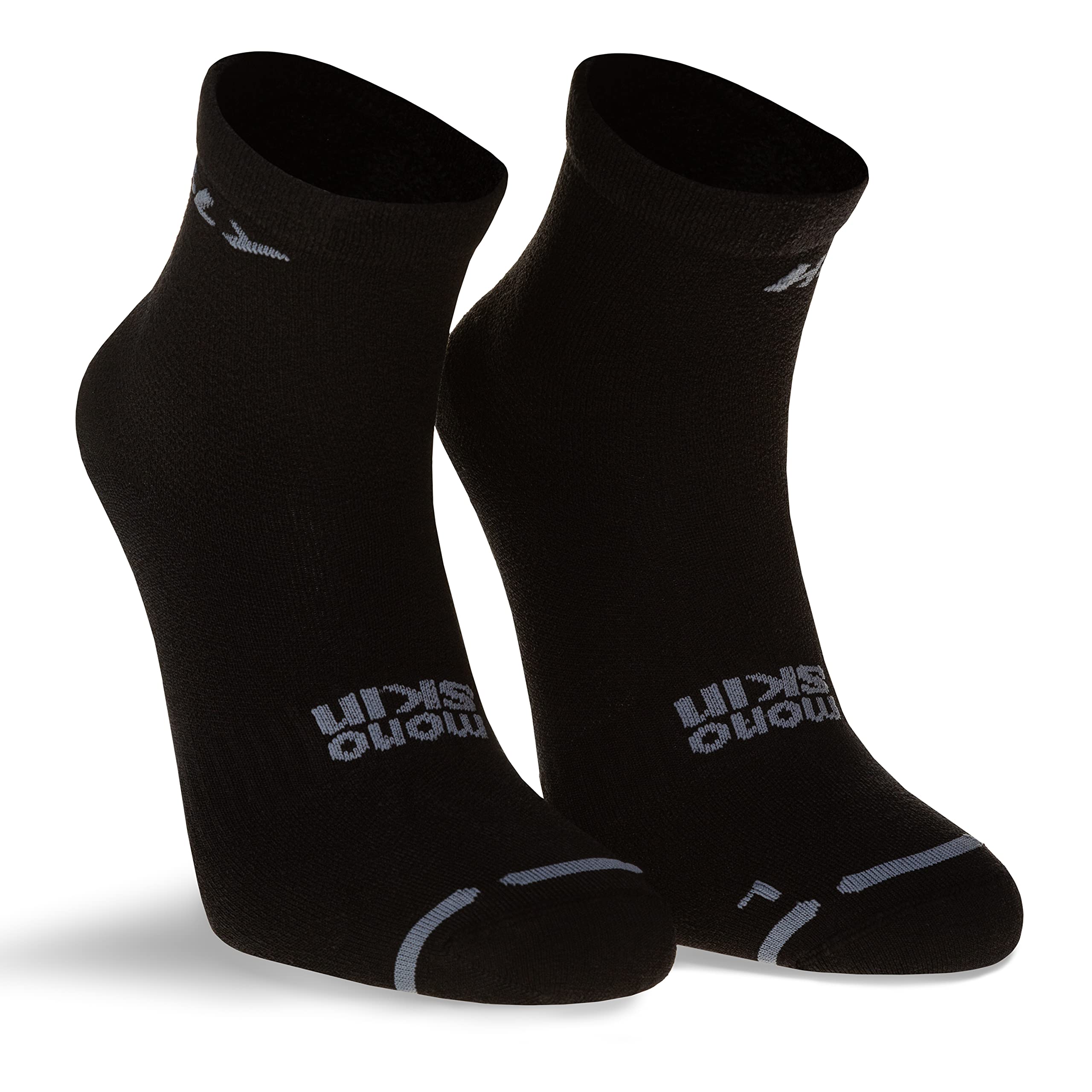 Hilly Socks, Active - Anklet - Zero Cushioning, Black/Grey M