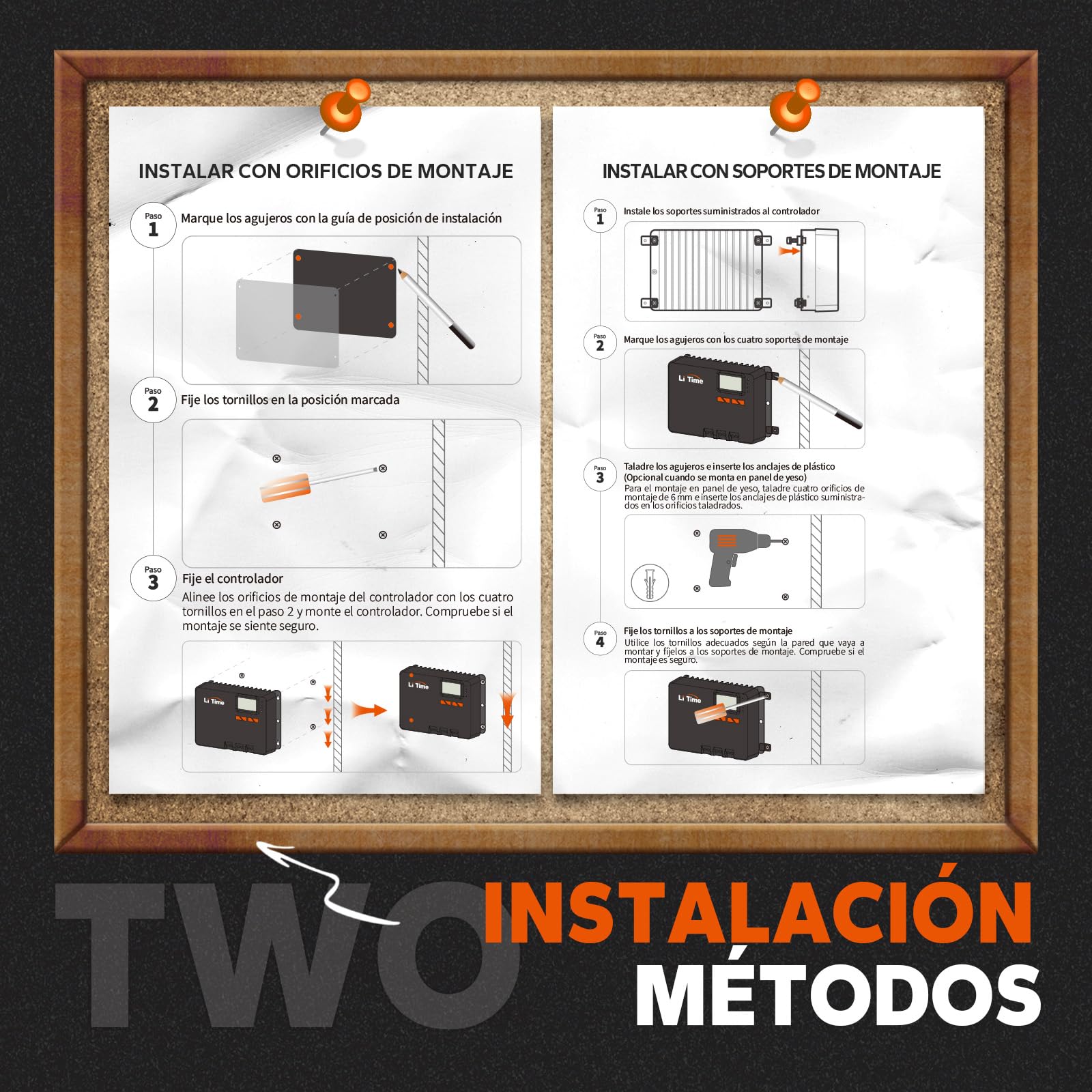 LiTime 30A Regulador Solar Mppt, Controlador de Carga Solar 12V/24V con Adaptador Bluetooth, Pantalla LCD e LED, Regulador de Carga Panel Solar para Baterías Litio Selladas Baterías de Plomo-ácido