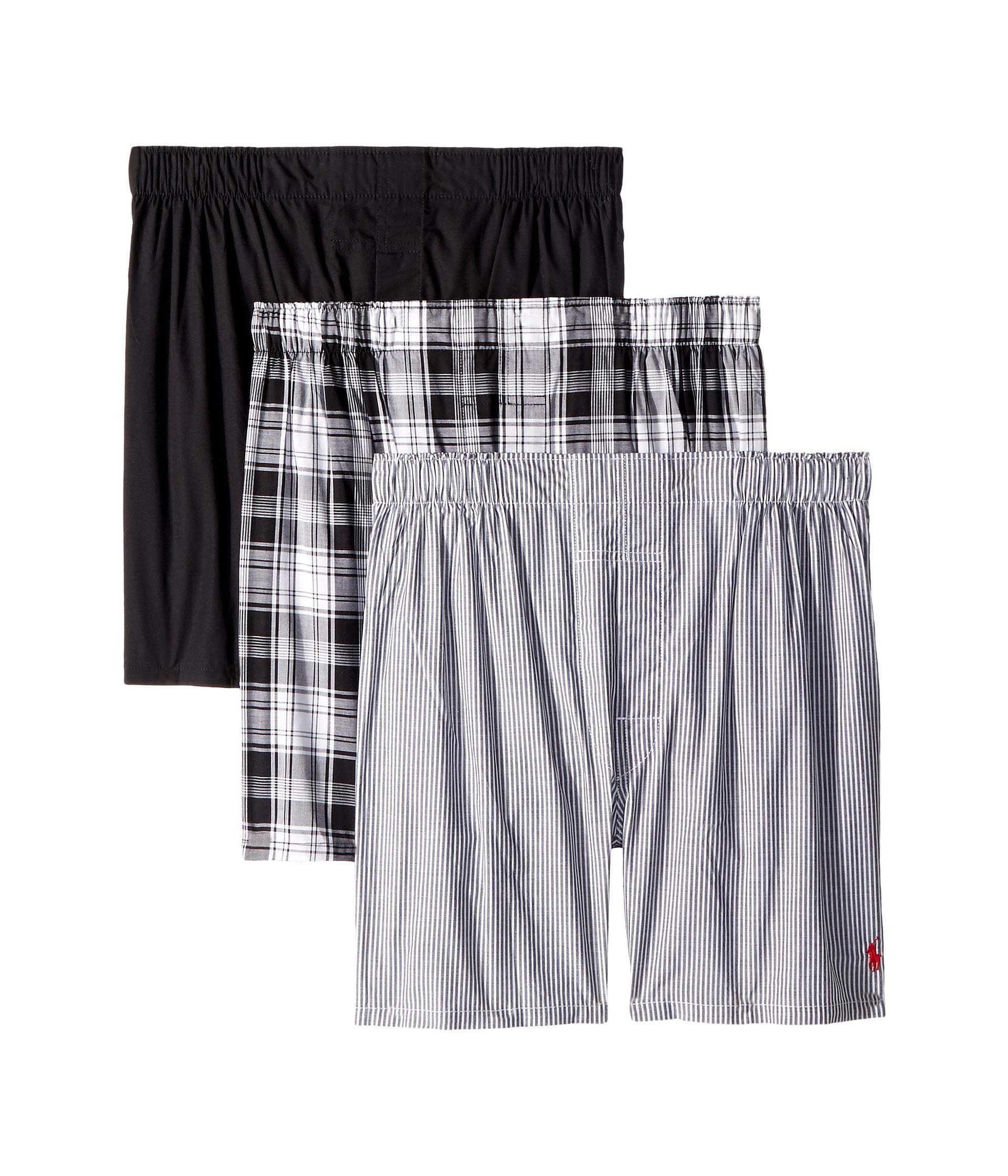 POLO RALPH LAURENMen's Classic Fit Cotton Woven Boxers 3-Pack