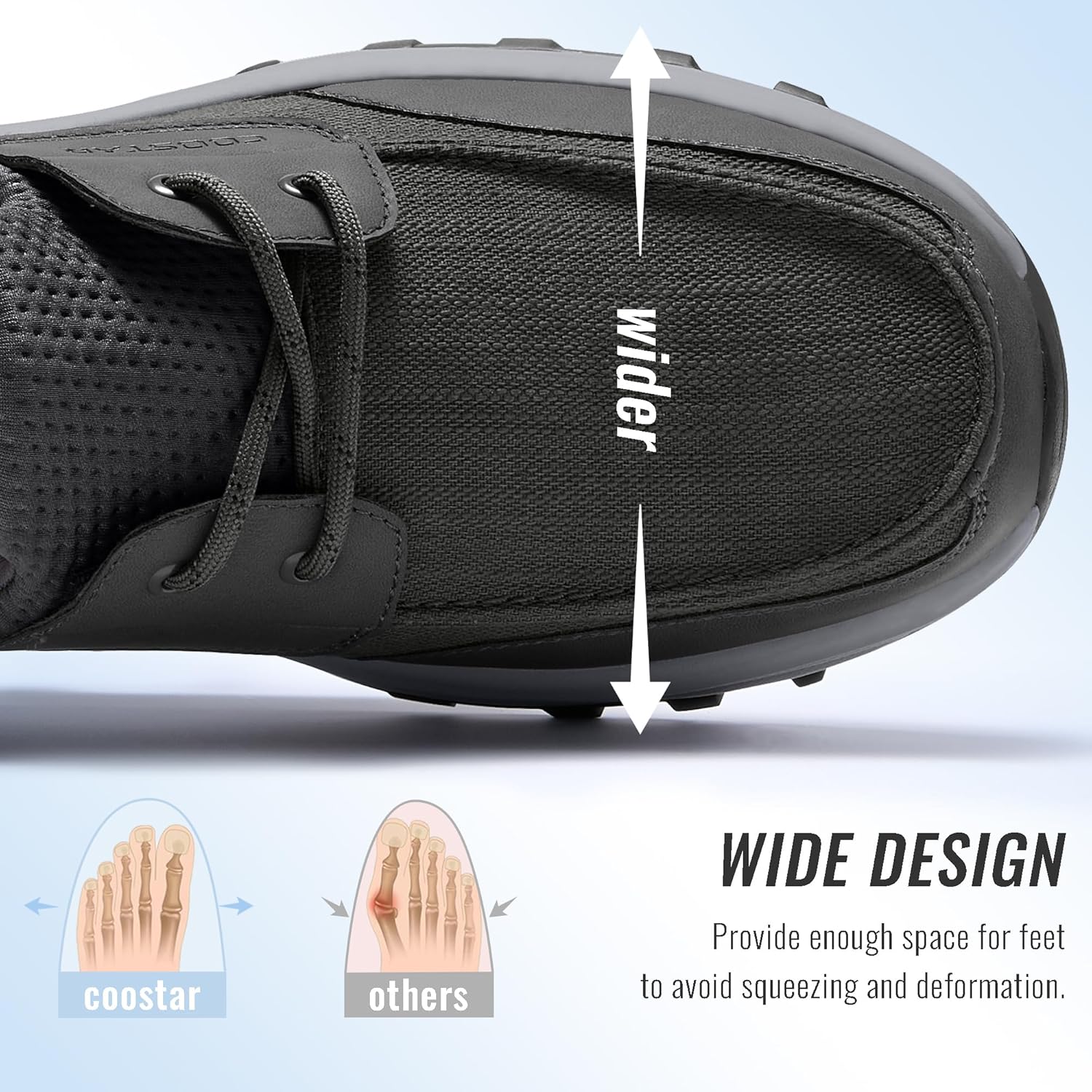 Mens Orthopedic Slip On Shoes with Arch Support Hands Free Loafers Casual Comfortable Walking Shoe - Image 5