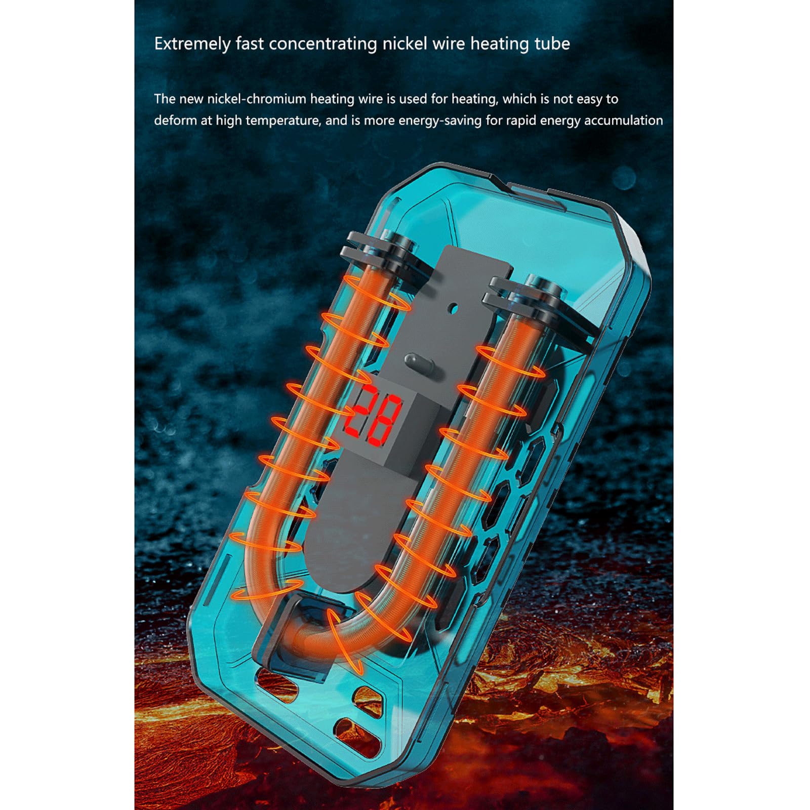 Asta riscaldante per Tartarughe Riscaldatore per Acquario Termostato Automatico Basso Livello dell'Acqua Controllo remoto della Temperatura Adatto, 25 W (150 W)