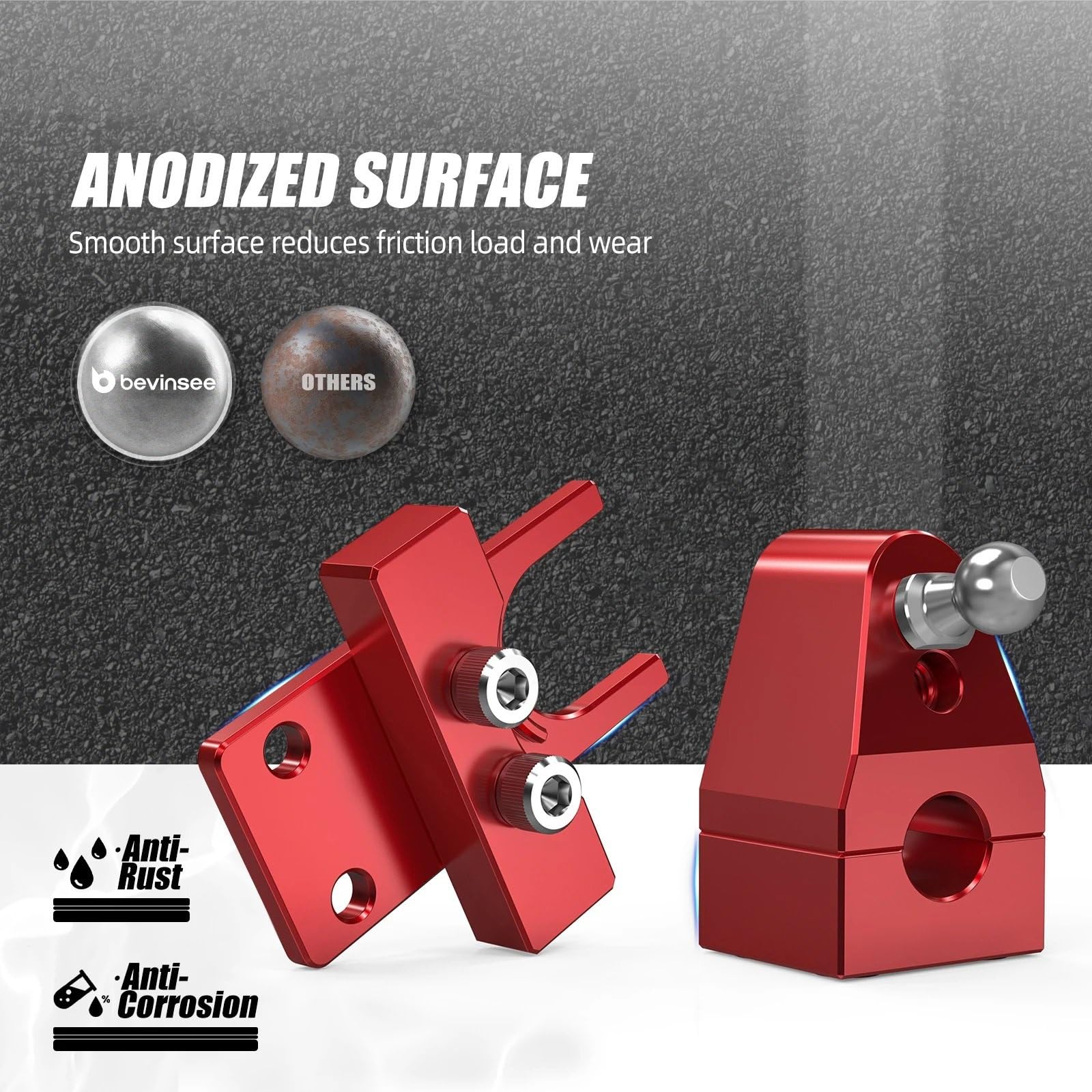 Transmission Shift Cable Connector Leva del cambio corta Quick Shift adatta per modelli Focus ST225 e RS MK2 per ST 2005-2010(Red)