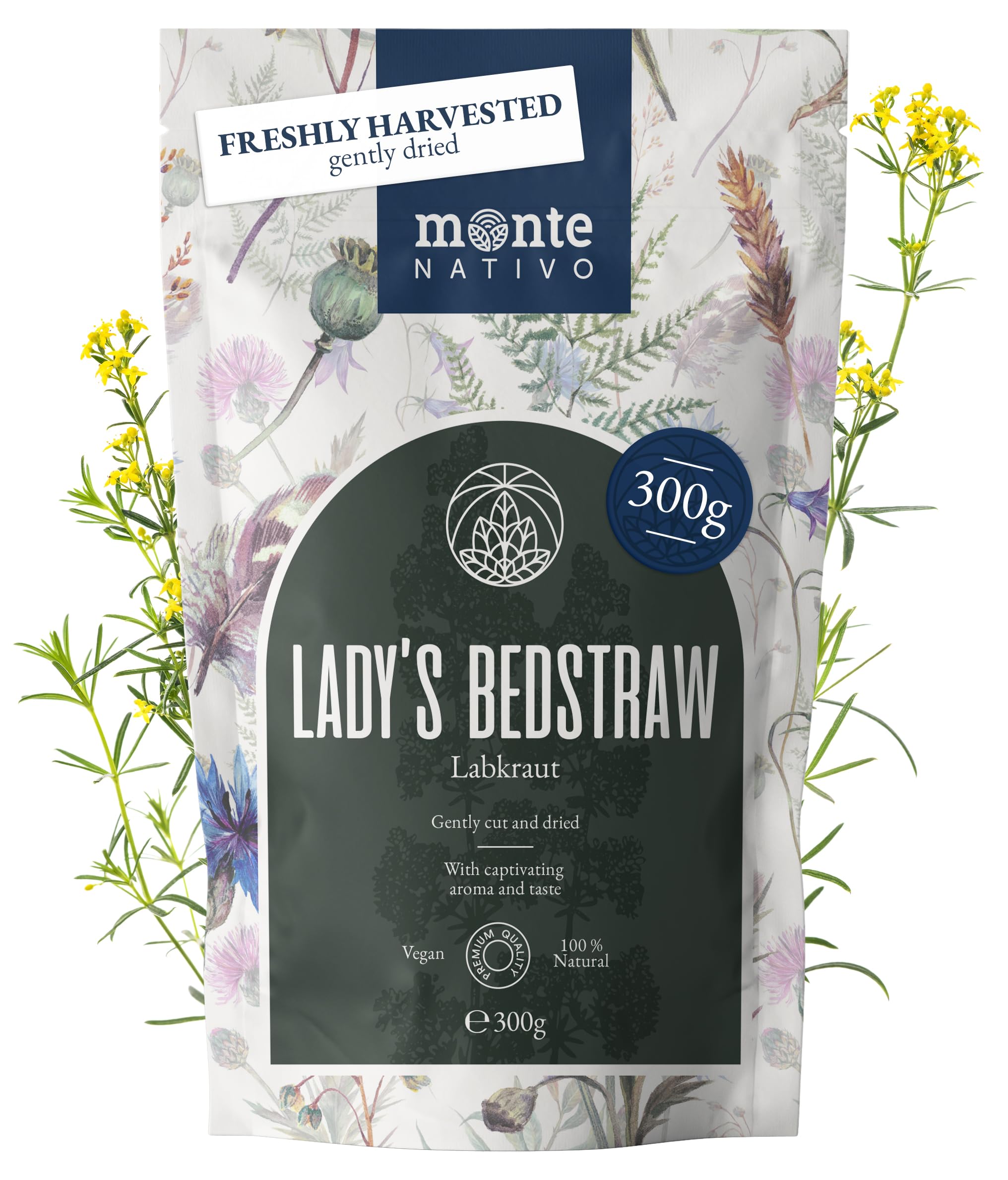 Lemon Balm Tea Monte Nativo (300g) - Gently Dried Lemon Balm Leaves - Aromatic and 100% Pure and Natural Loose Leaf Herbal Tea Without Additives - As a healthy, refreshing infusion — view 53