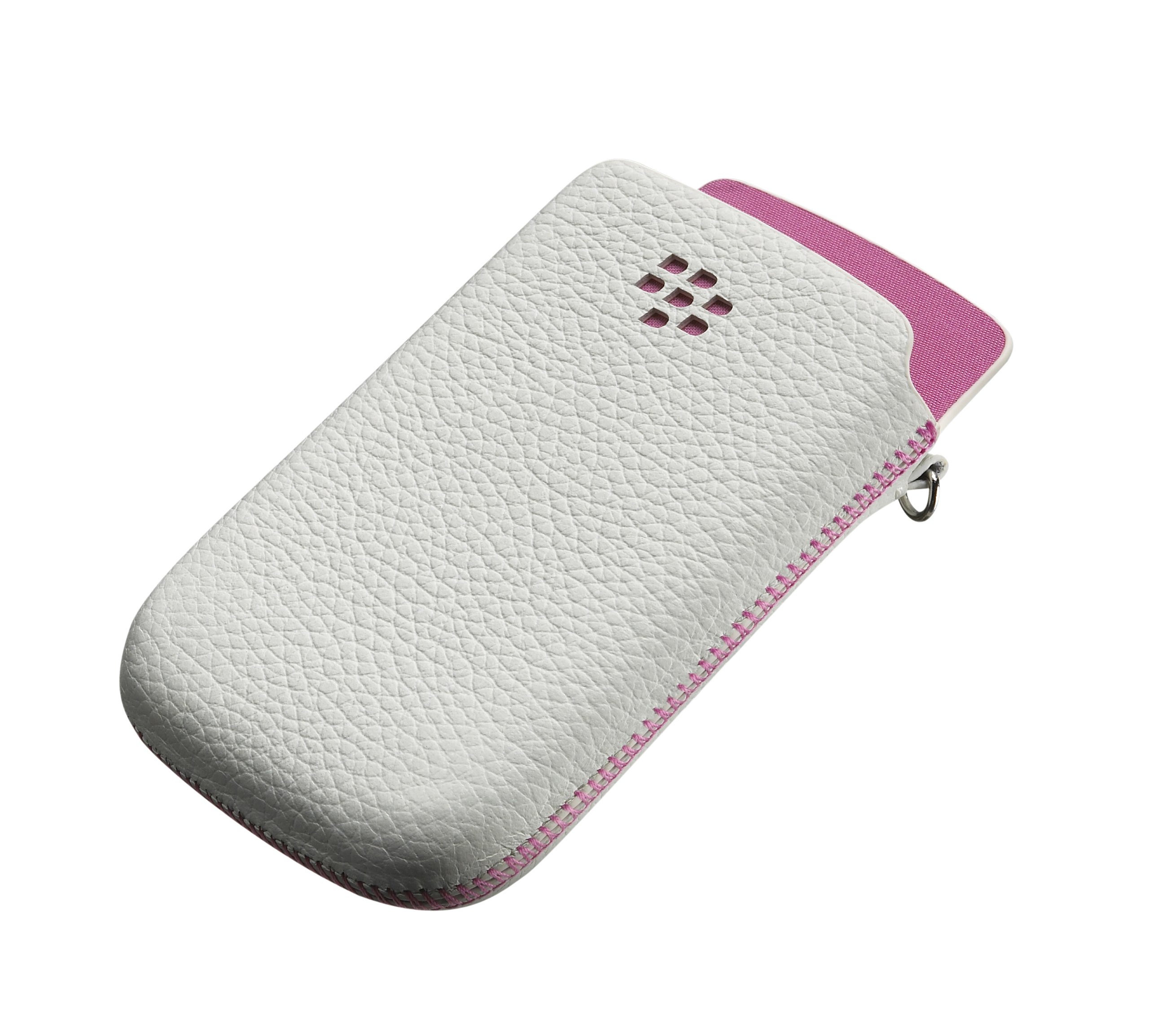 BlackBerry Rim 9800 Leather Pocket - White
