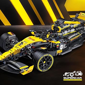 Technik F1 RS20 Racing Car Building Blocs Set – 1650PCS 1:8 Supercar Bricks Kit for Adults, Display Model, Home Office Decor, DIY Engineering Gift for F1 Fans and Boy Man
