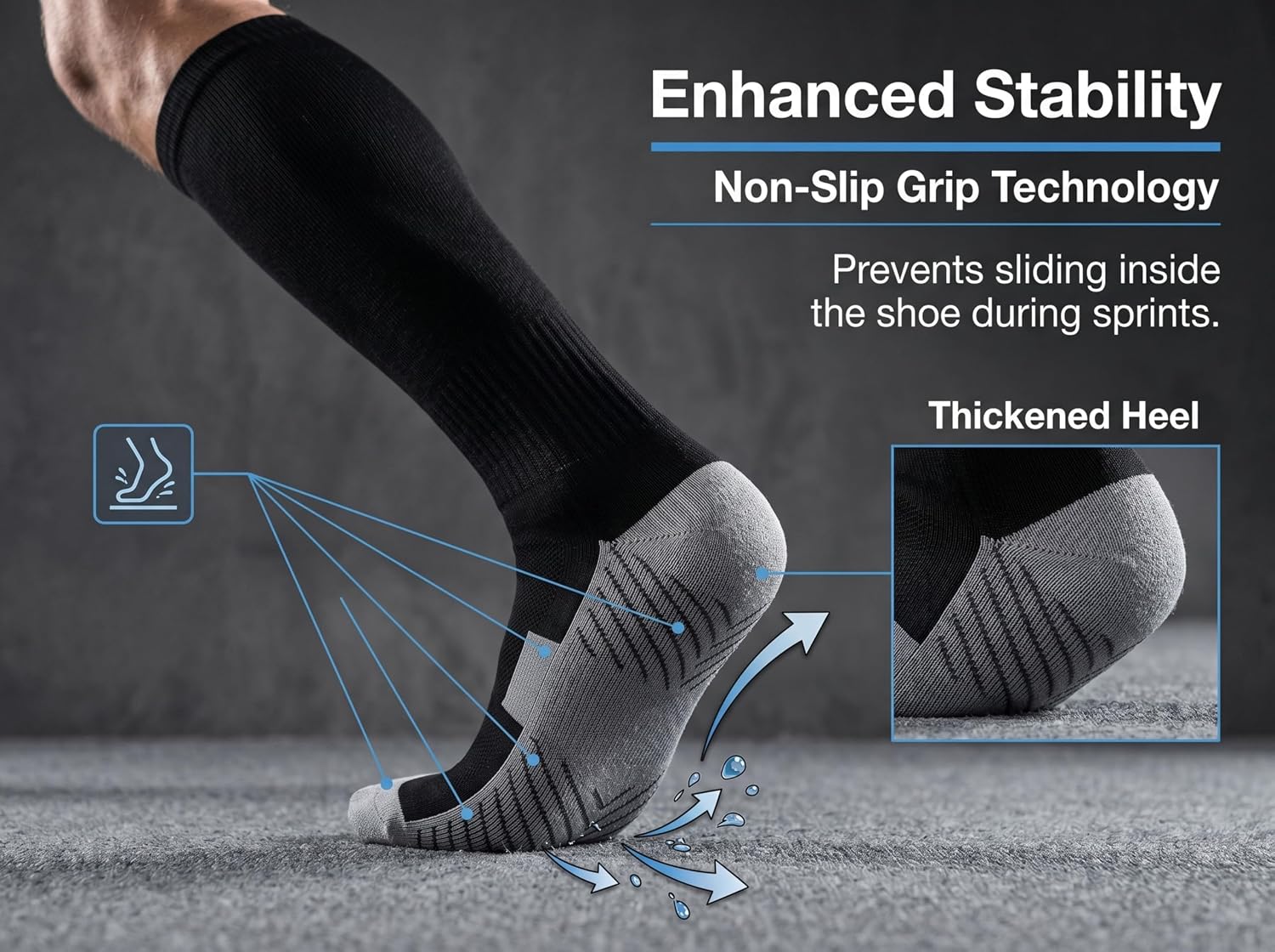 Thaplay Baseball Socks 3 Pairs for Kid Youth Adult (4-20 Years Old) Back to School Softball Socks