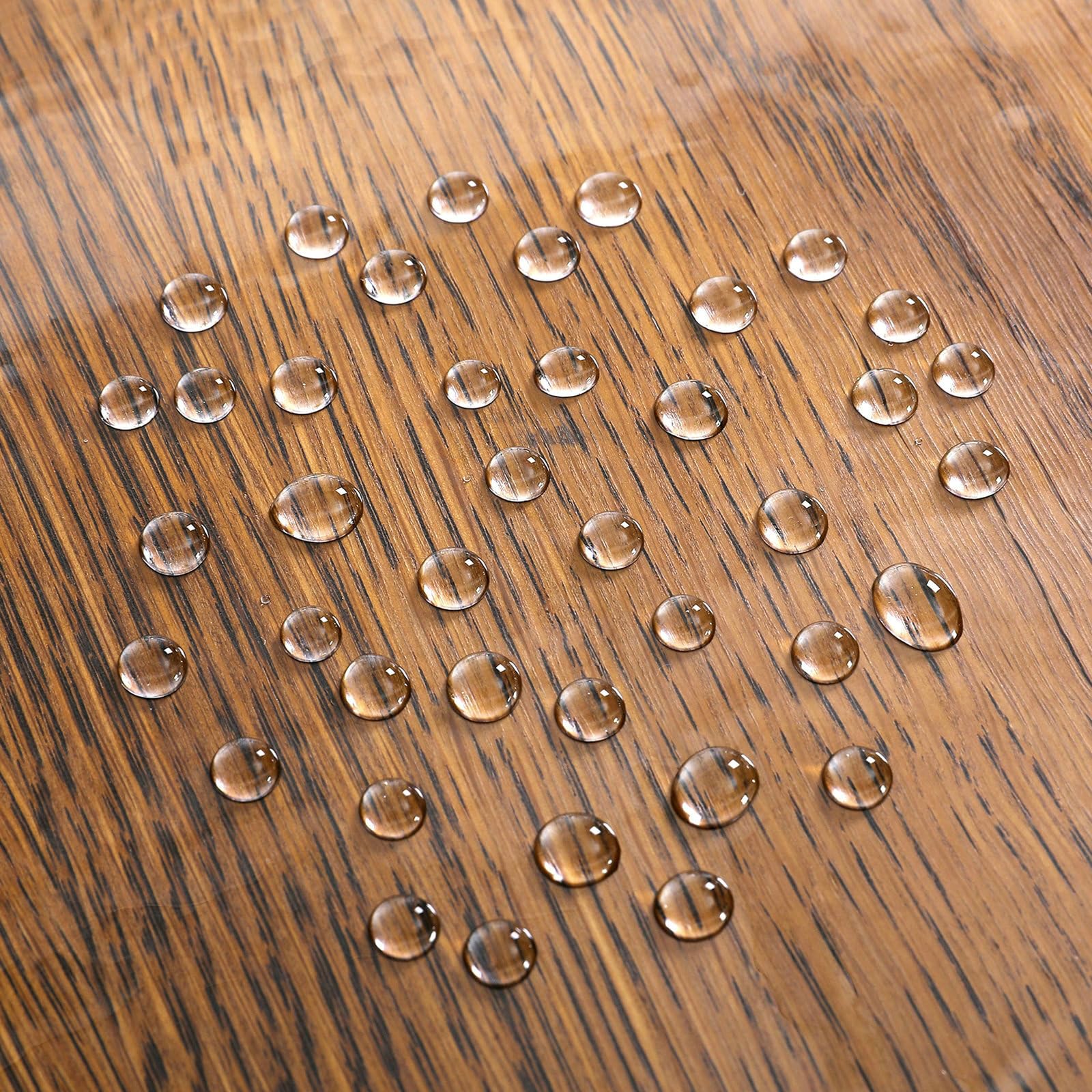 Tischdecke Kaffee 150x300 cm, Blume Stickerei PVC