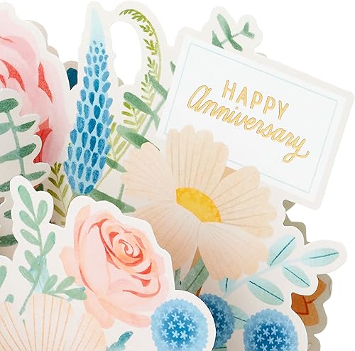 Miniatura 4 de Hallmark Paper Wonder - Tarjeta desplegable de aniversario para esposa o novia (ramo exhibible)