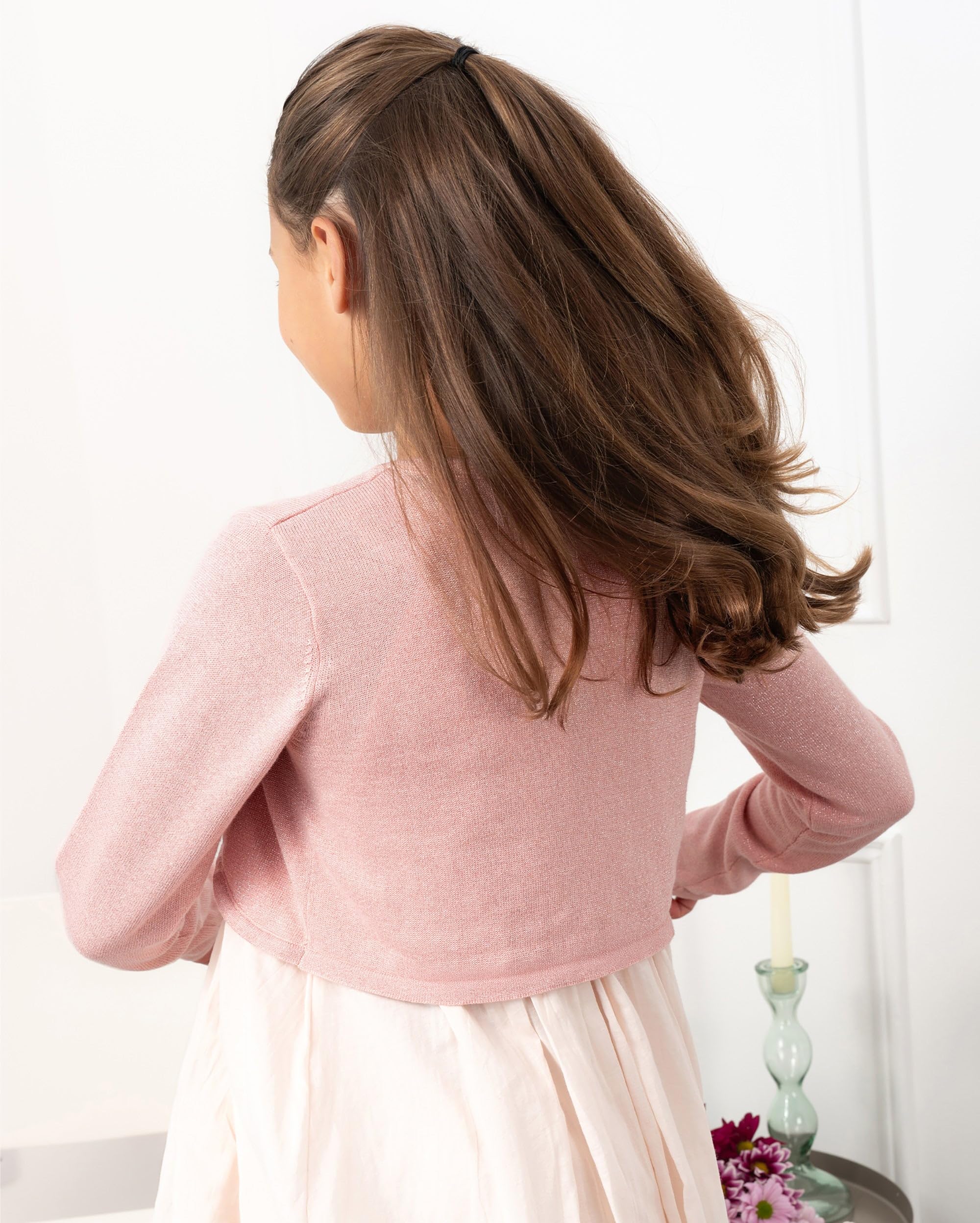 BlackButterfly Enfants Manche Longue Boléro Scintillante Filles Cardigan