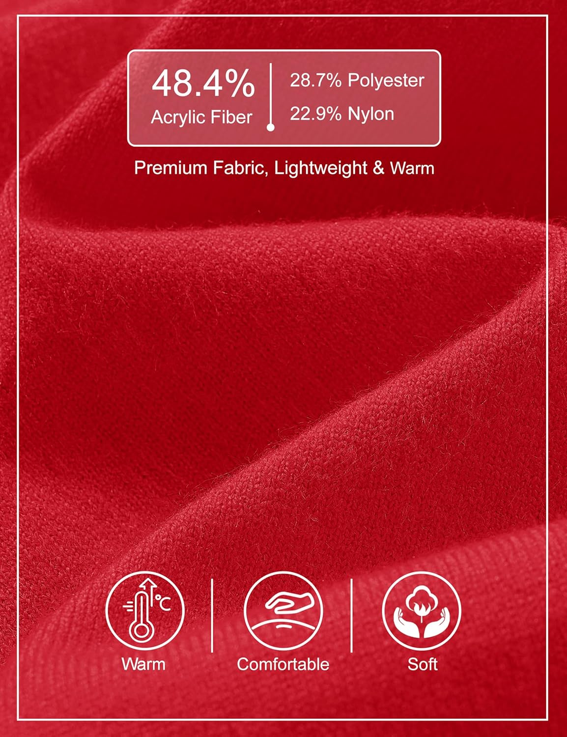 YUCOLEN Womens V Neck Sweaters Casual Long Sleeve Pullover Loose Fit Knit Sweater Spring Lightweight 2026 Tops - Image 6