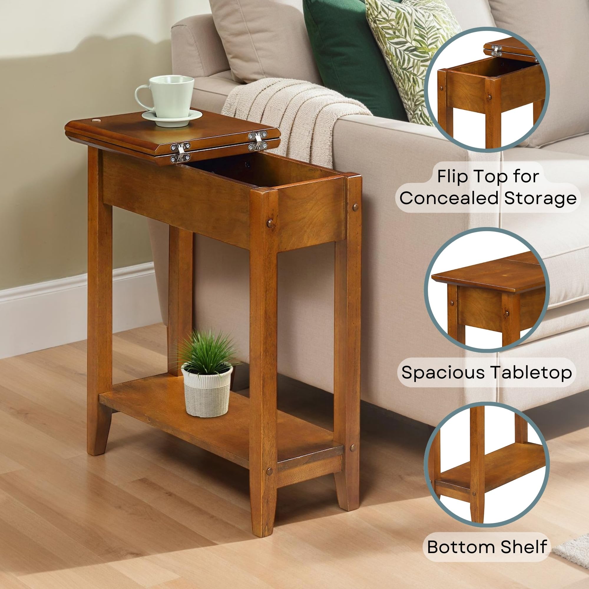 Amazon.com: Convenience Concepts American Heritage Flip Top End