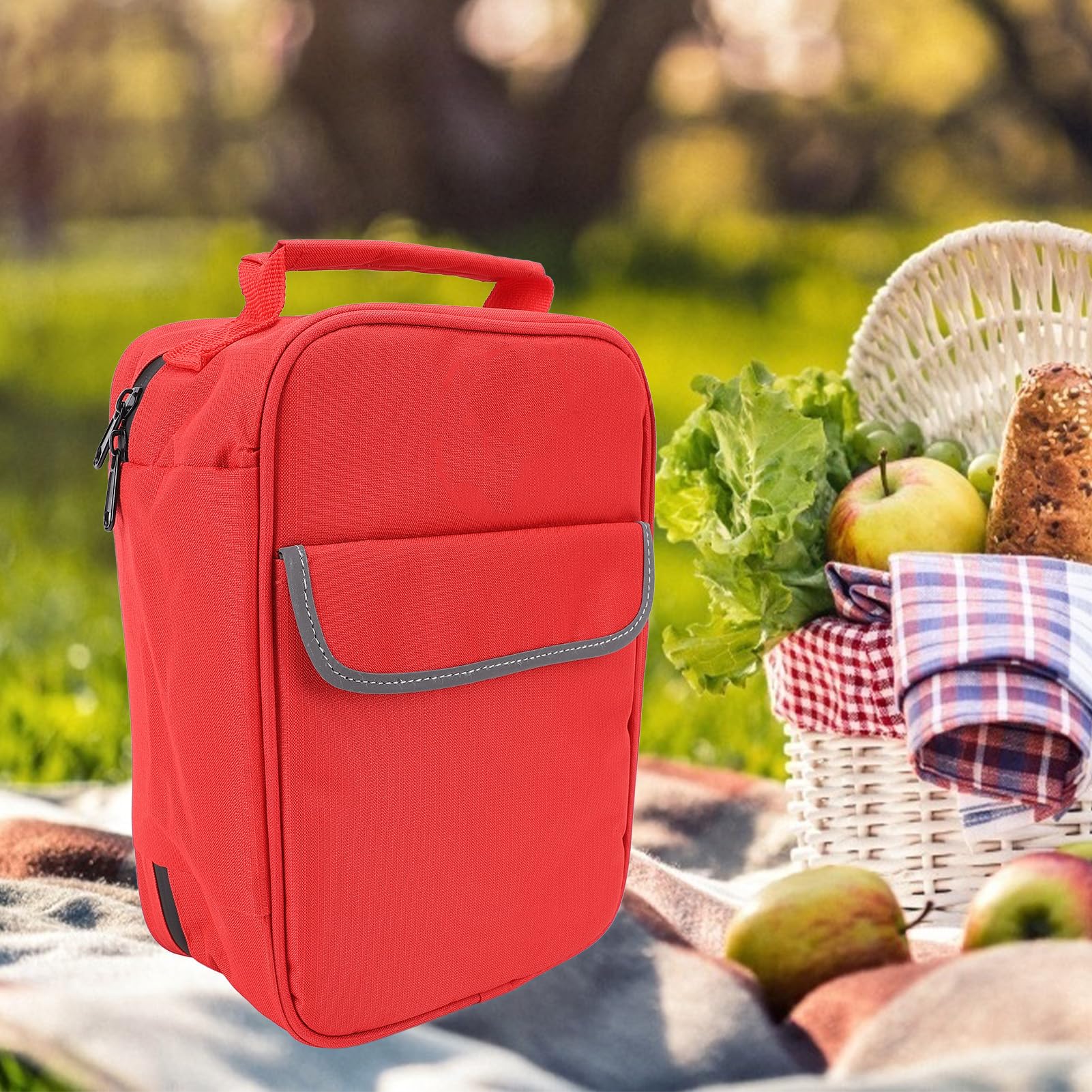 Bolsa de Primeros Auxilios de Emergencia, Bolsa de Poliéster Resistente Al Agua con Tiras Reflectantes para Viajes y Acampadas Al Aire Libre