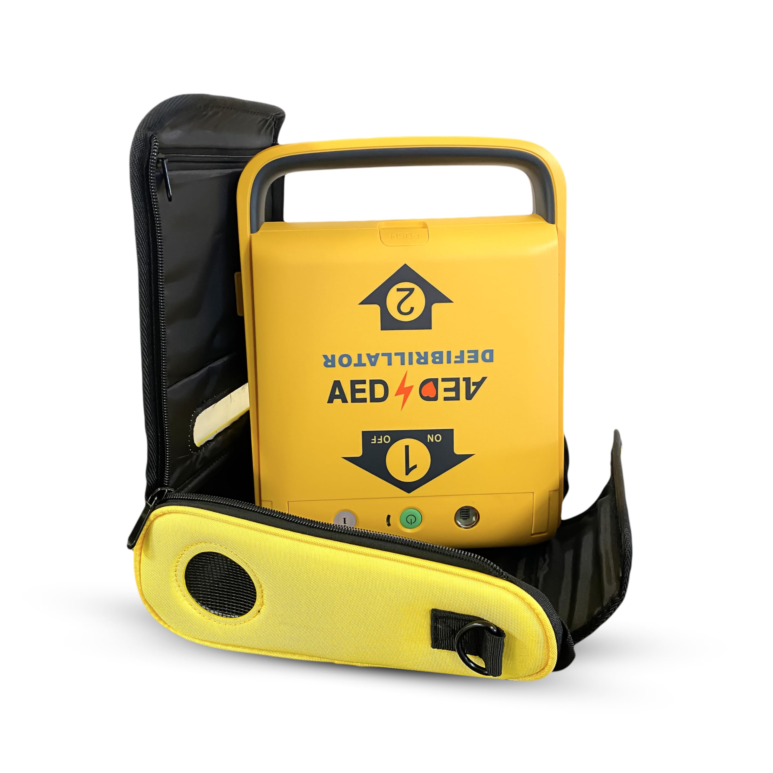 Defibrillatore Semiautomatico I3 AMOUL Completo di Piastre Universali Pre-Collegate Adulti/Pediatriche, Batteria Alta Capacità 5 Anni o 200 Scariche, Borsa da Trasporto - Garanzia 5 Anni