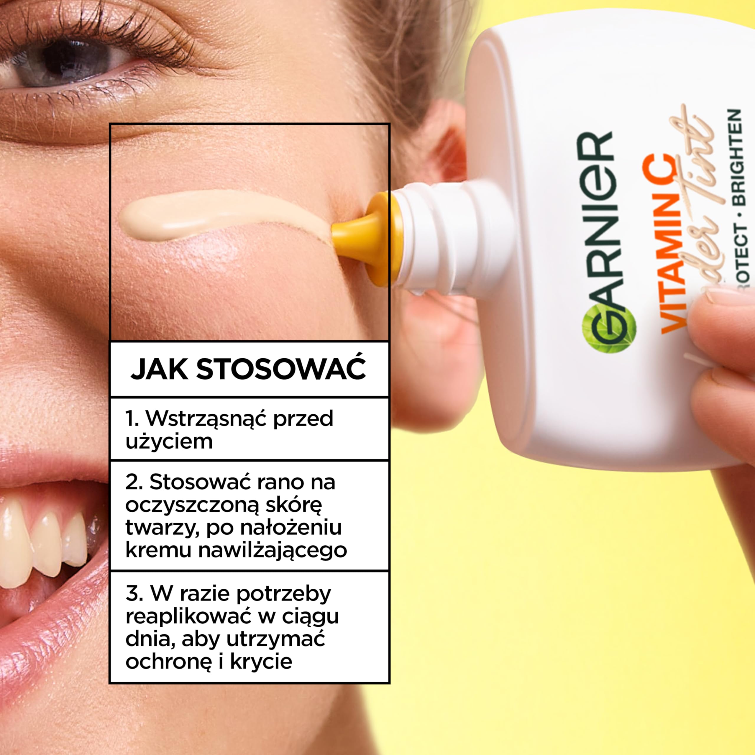 Garnier, fondotinta leggero "Wonder Tint", "chiaro", con protezione ultra elevata SPF 50+, 40 ml