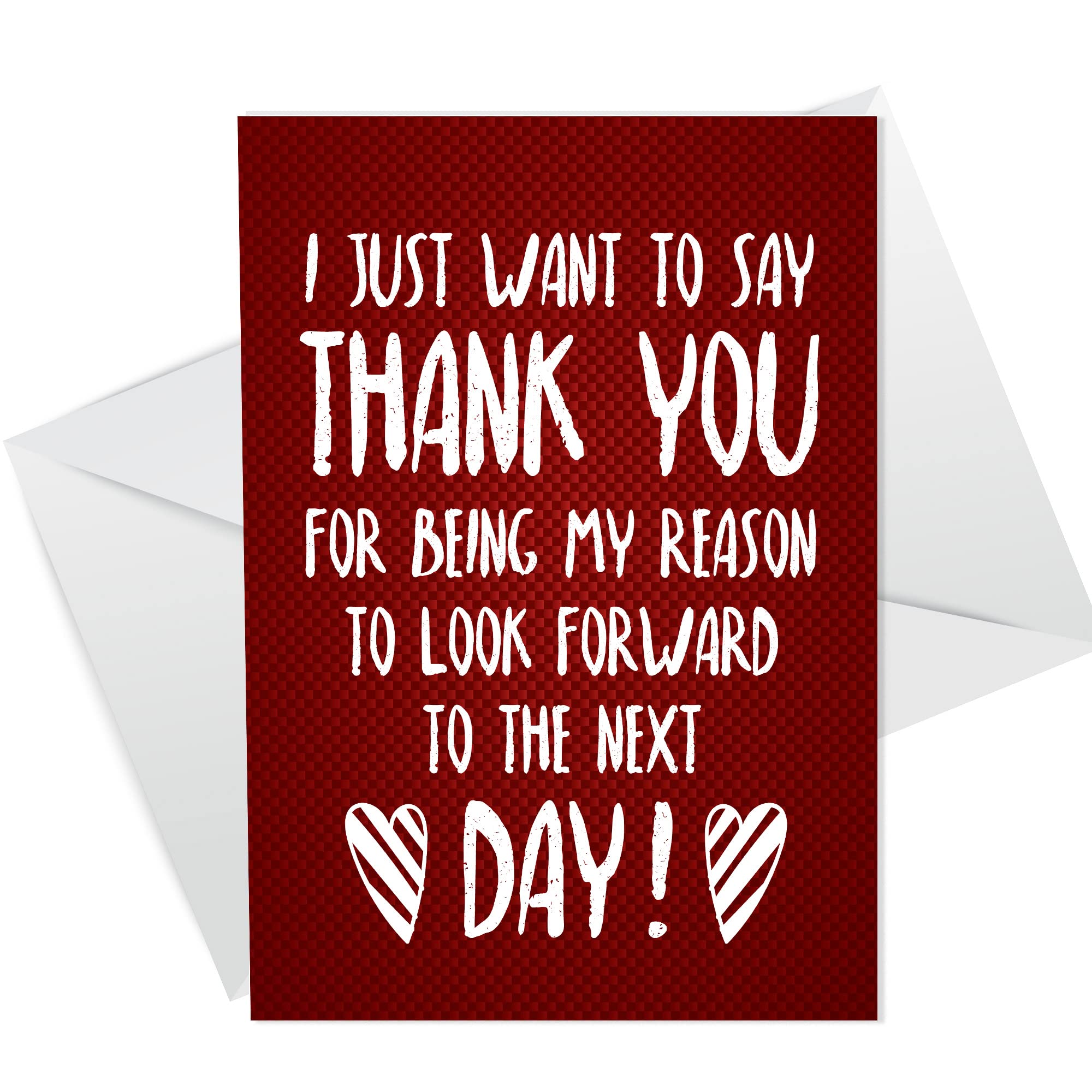 Thank You Anniversary Card For Men Women Husband Wife Girlfriend Boyfriend