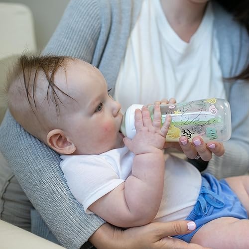 Miniatura 10 de Dr. Brown's Natural Flow - Biberón anticólicos Options+ Biberón de cuello ancho Edición Diseñador, Ocean Decos, 9 oz9.1 fl oz, pezón nivel 1,