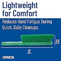 Vista 4 de Cepillo de mostrador manual Sparta de 8 pulgadas de cerdas suaves, cepillo para el polvo de uso múltiple con mango de 5 pulgadas para mesas, Verde