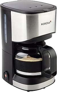 KORONA K12015 Cafetière, 550 W, 0.7 liters, Noir/Acier Inoxydable