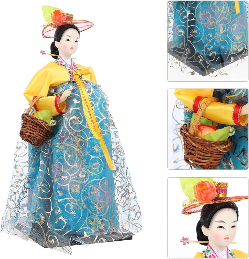 Amazon.co.jp: Mipcase 韓国のハンボク人形の伝統的なハンボック衣装の