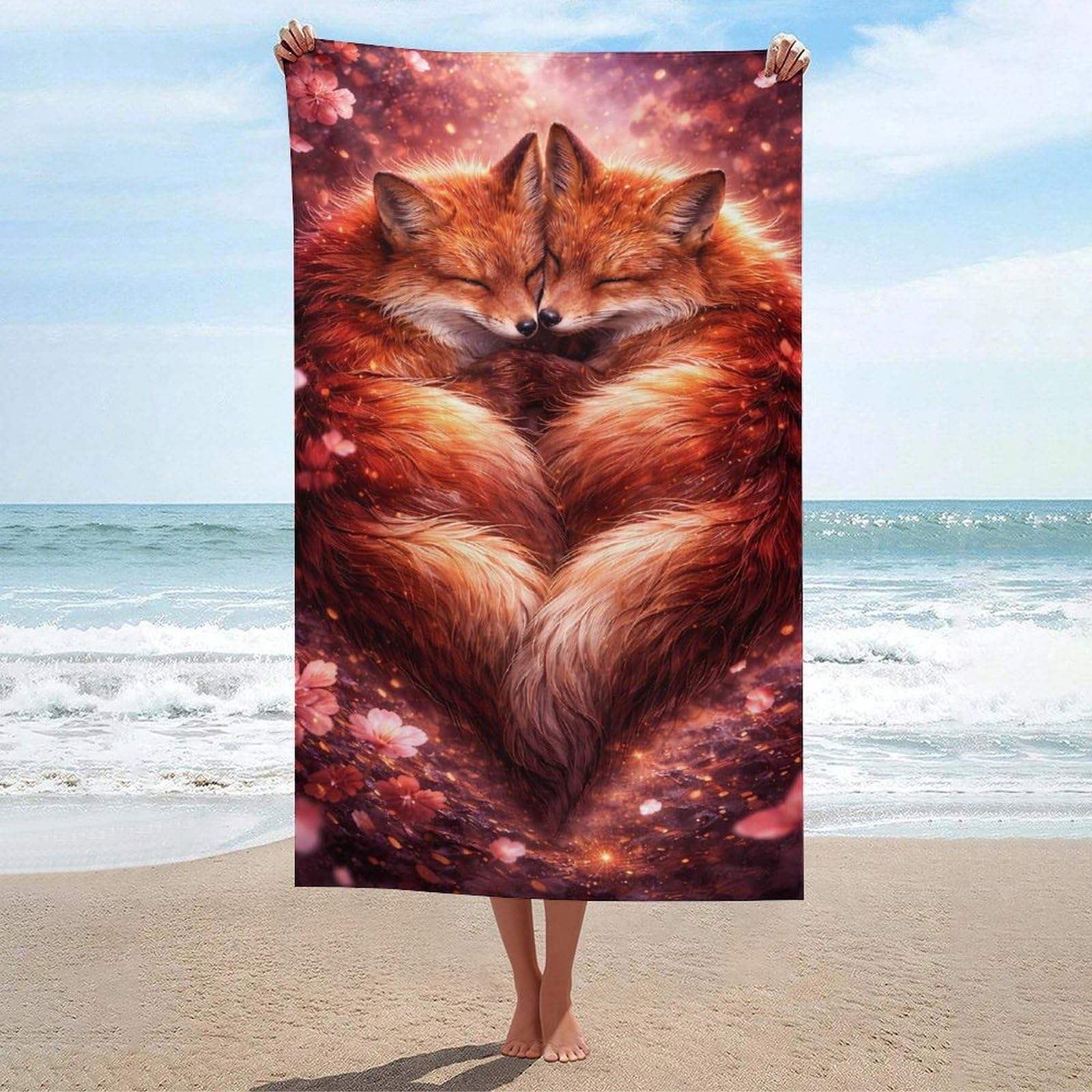 Serviette de plage anti-sable extra large pour le sport en extérieur et le voyage