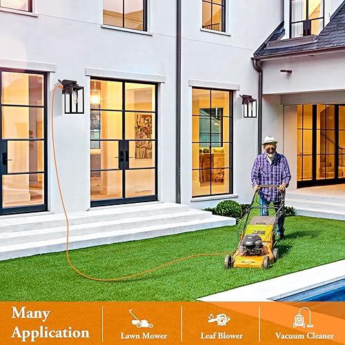 Miniatura 6 de Paquete de 2 luces de porche para exteriores, lámpara de pared negra para exteriores con tomacorriente, impermeable, antioxidante, luces exteriores