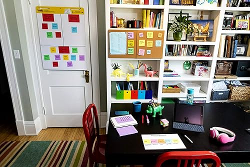 Miniatura 3 de Post-it Hojas de borrado en seco, 7 x 11.3 pulgadas, se pegan de forma segura y se quitan limpiamente (paquete de 3) (paquete de 8, 24 unidades)