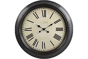 La Crosse Maxwell 24-Inch Wall Clock: Modern Style and Accurate Timekeeping