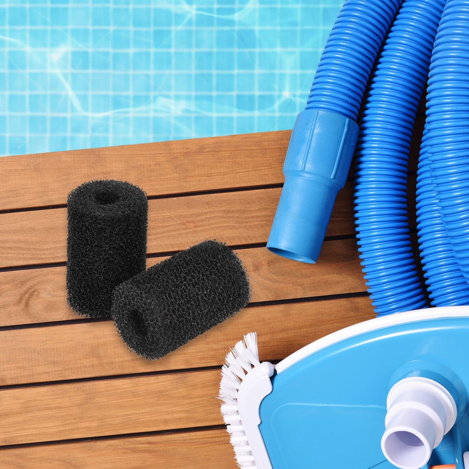 Shappy Tail Scrubbers Sweep Hose Tail Scrubber Replacement for Sweep Pool Cleaner (6 Pack)