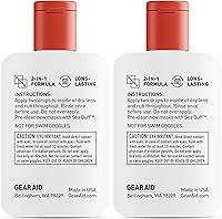 Vista 3 de GEAR AID Gotas de mar y oro marino antivaho para máscaras de buceo (paquete de 2)