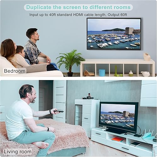 Miniatura 4 de Divisor HDMI 1 en 2 salidas - Divisor HDMI 4K 30Hz para Full HD 1080P 3D (1 fuente a 2 pantallas)