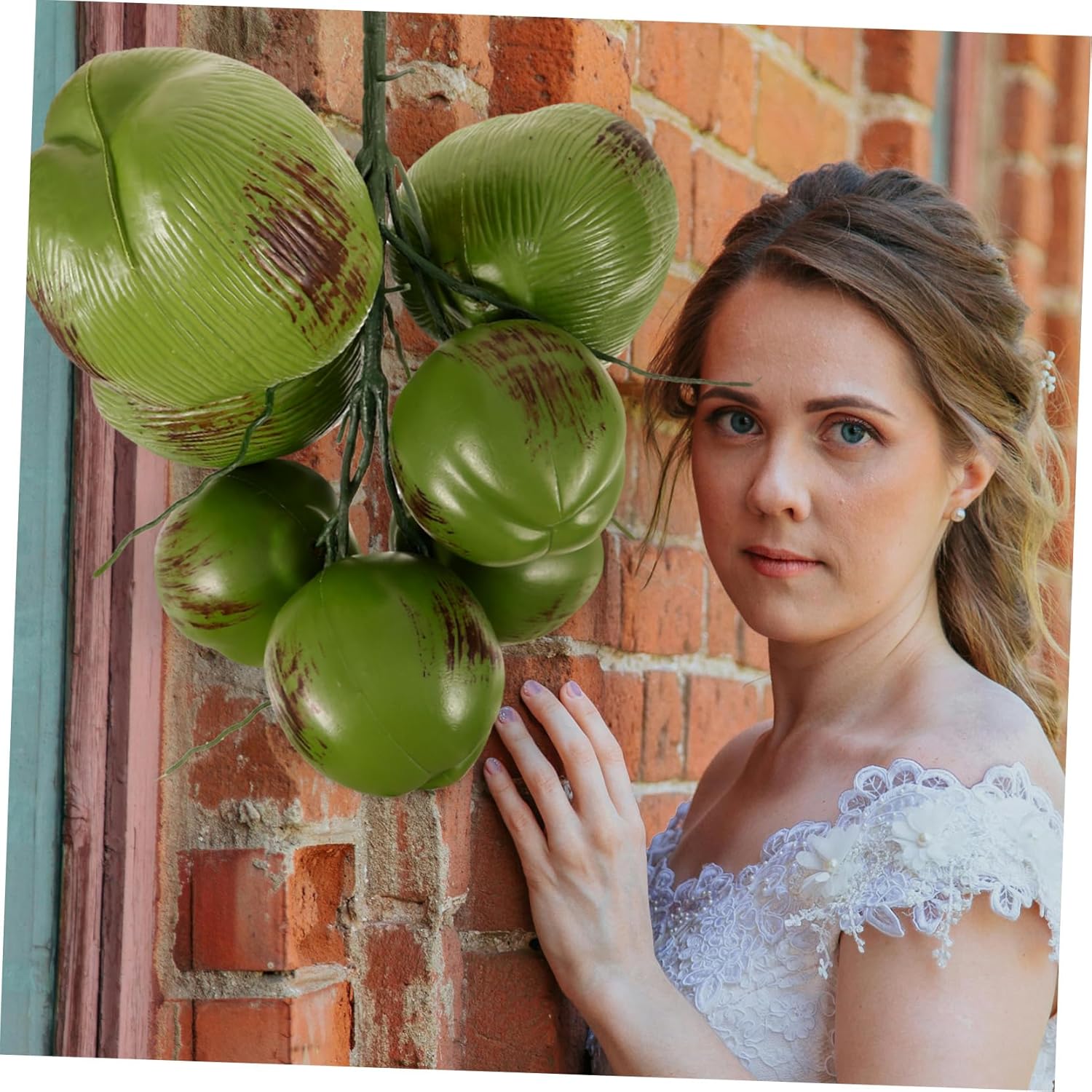 Unomor Tropical Fruit Toy Lifelike Coconuts Coconuts Photography Props Fruit Model Decor Safe Reliable Materials for Gatherings Parties