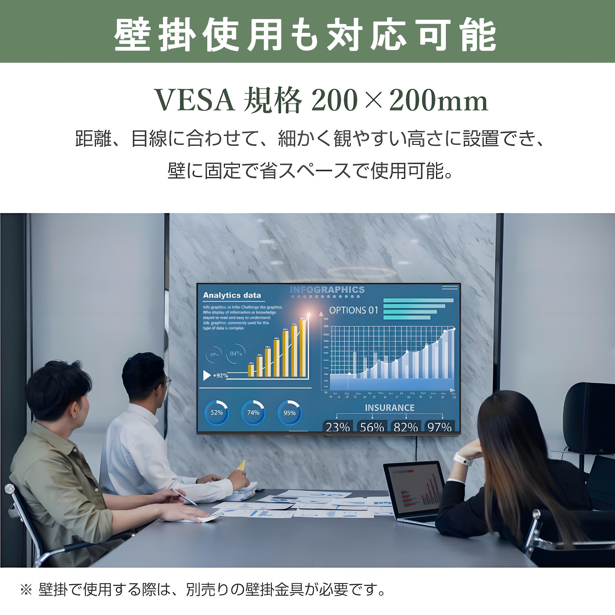 Amazon.co.jp: ASTEX 4Kモニター 50インチ 大型液晶モニター HDMI USB