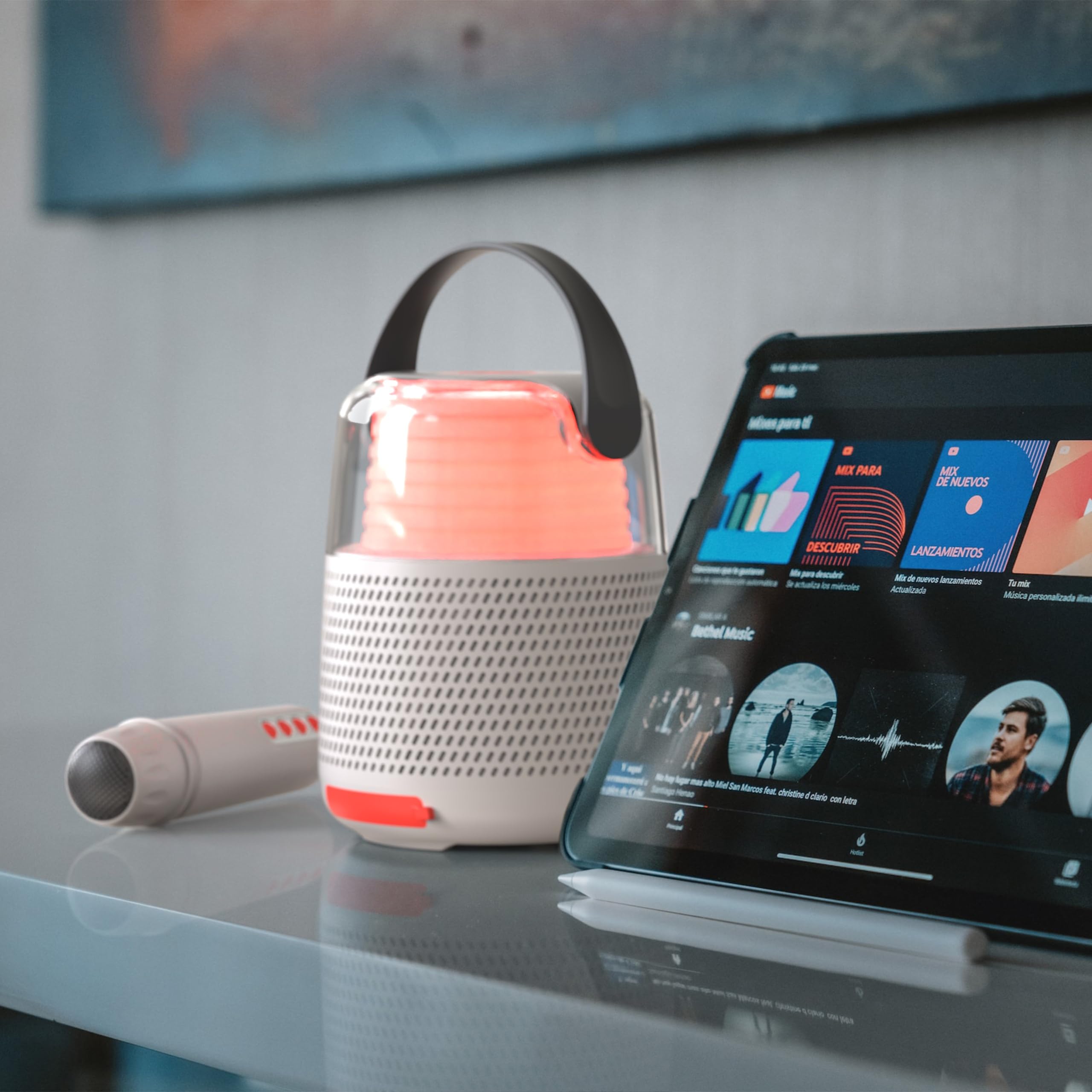 MOB – MOBILITY ON BOARD Enceinte & Karaoké KS-80 - Gris