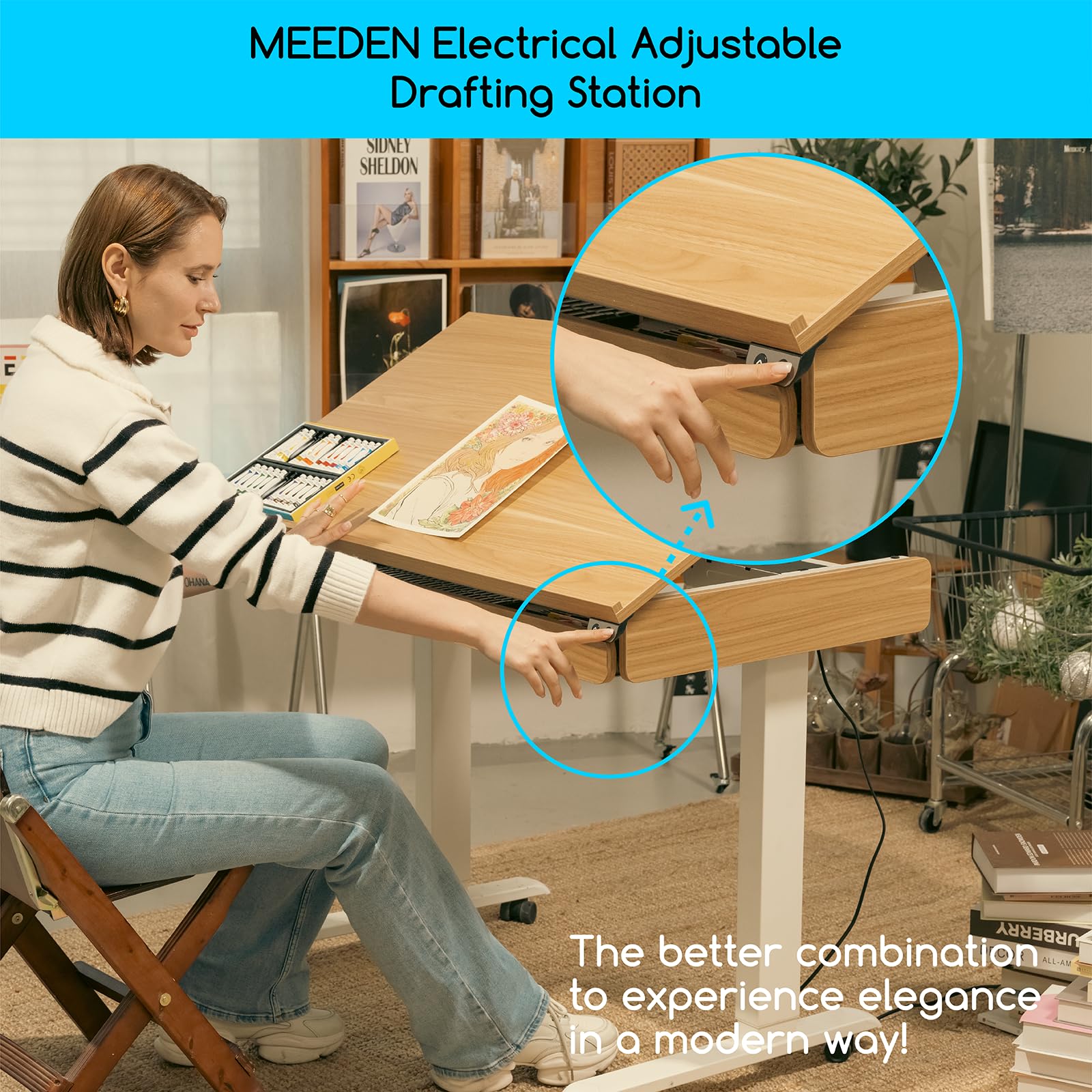 Electric Adjustable Drafting Table Adjustable Drafting Table Is The
