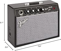 Vista 2 de Fender Mini 65 Amplificador de guitarra eléctrica Twin-Amp, negro