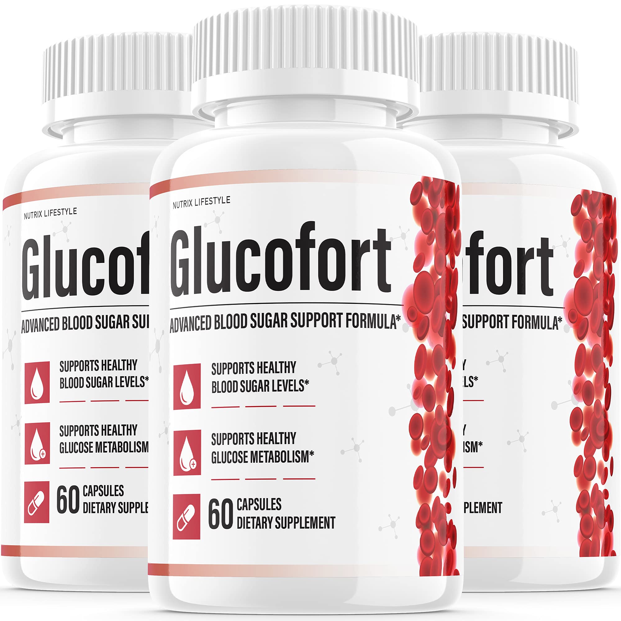 Buy (3 Pack) Glucofort Supplement Pills Max Natural for es Original