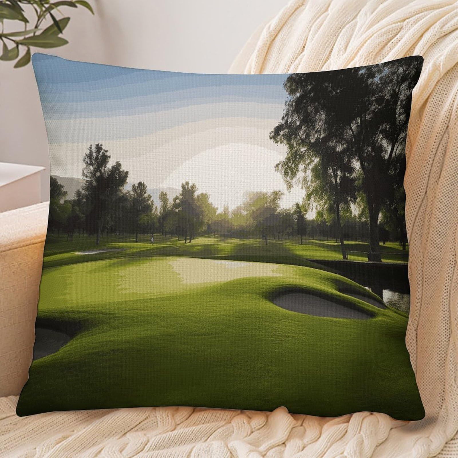 Fekiloot Style Golf Course Pillowcase Pillow Sham Pillow Case
